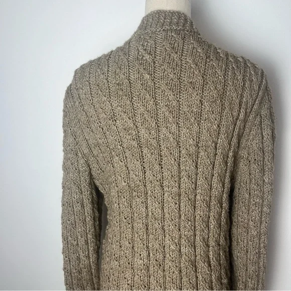 Handmade Cable Knit Button Front Cardigan - Picture 7 of 8